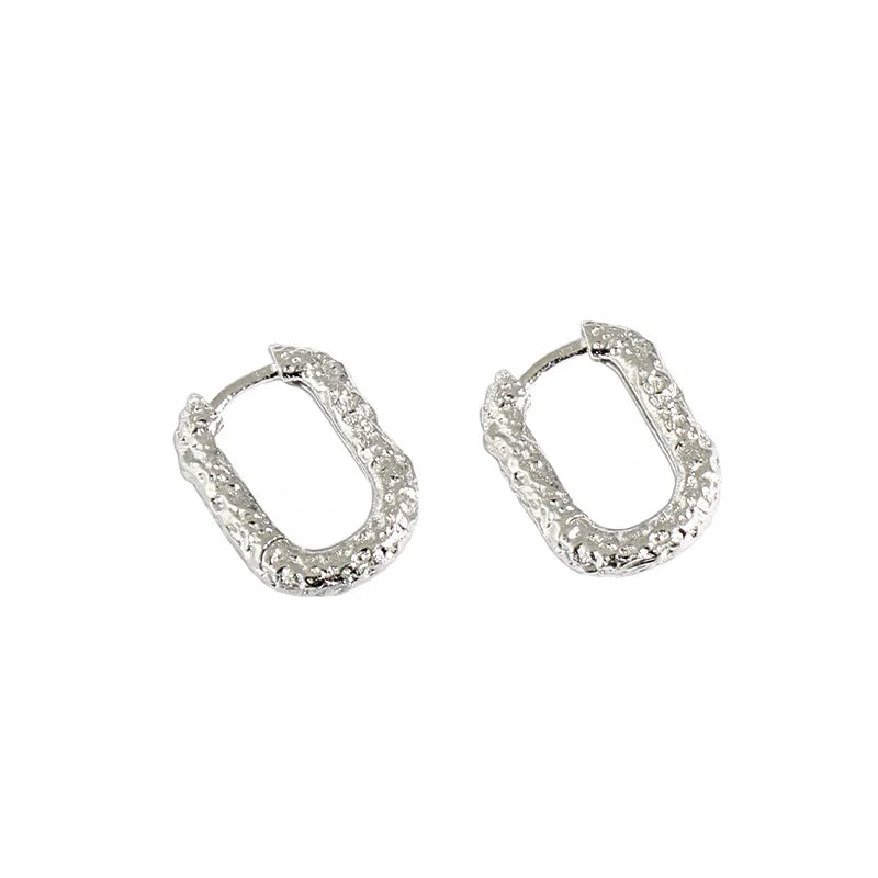 SHANICE Unique Punk 100% S925 Sterling Silver Hoop Earrings for Women