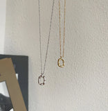 SHANICE Women S925 Silver Oval Donuts Pendant Necklace Heavy Link Chain
