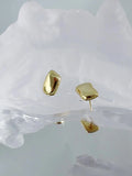 SHANICE minimalist smooth S925 silver asymmetric earrings
