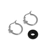 Minimalist Rope Knot Jade Ring Texture Earrings