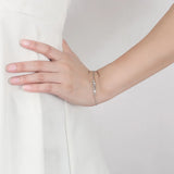 925 Silver Bracelet Womens Star Splicing Hot Jewelry WH225