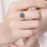 Crystal Wedding Engagement Rings Party Christmas Circle