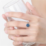 Crystal Wedding Engagement Rings Party Christmas Circle