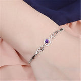 Heart Bracelet For Women Jewelry Engagement Wedding Party Christmas Gift