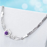 Heart Bracelet For Women Jewelry Engagement Wedding Party Christmas Gift