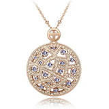 Austrian Vintage Big Round Crystal Choker Necklace