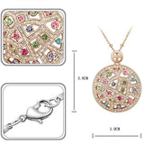 Austrian Vintage Big Round Crystal Choker Necklace