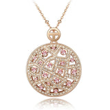 Austrian Vintage Big Round Crystal Choker Necklace