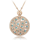 Austrian Vintage Big Round Crystal Choker Necklace