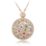 Austrian Vintage Big Round Crystal Choker Necklace