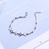 Four Leaf Clover Rhinestone Bracelet Women's Jewelry