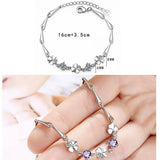 Four Leaf Clover Rhinestone Bracelet Women's Jewelry
