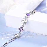 Four Leaf Clover Rhinestone Bracelet Women's Jewelry