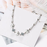 Four Leaf Clover Rhinestone Bracelet Women's Jewelry
