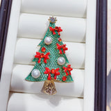 Pearl Christmas Tree Brooch Women Freshwater Pearl Jewelry