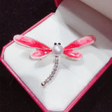 Dragonfly Pearl Brooch Women's Jewelry Gift