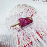 Pearl Ice Cream Brooch for Women Lovely Pins
