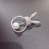 Totoro Brooch Natural Freshwater Pearl Fine Jewelry
