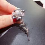 Flower Brooch Natural Freshwater Pearl Fine Jewelry Corsage