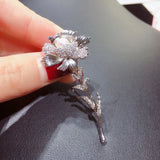 Flower Brooch Natural Freshwater Pearl Fine Jewelry Corsage