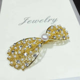 Freshwater Pearl Beads Bow Hair Clip