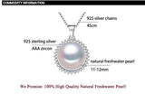 Freshwater Pearl Necklace Sterling Silver Pendant