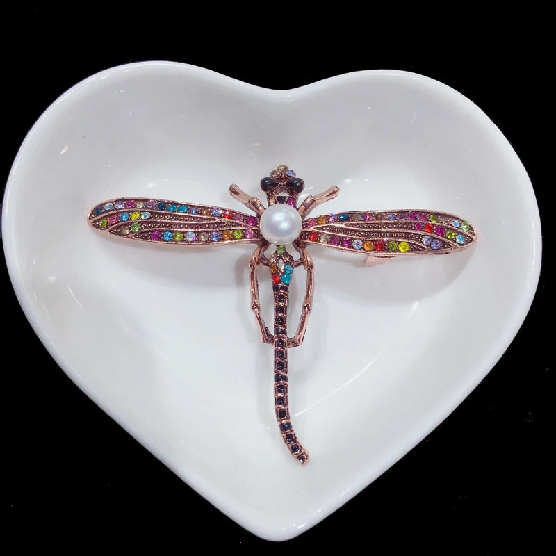 High Quality Dragonfly Brooch Natural Freshwater Pearl Jewelry