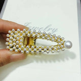 Pearl Beads Hair Clip Freshwater Pearl Barrette Hair Pin Accessories Women
