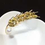 Pearl Brooch Crystals Flower Brooch For Women