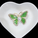 Natural Pearl Butterfly Brooch for Women