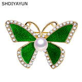 Natural Pearl Butterfly Brooch for Women
