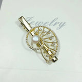 Natural Pearl Beads Hair Clip Barrette for Woman Girls