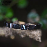 Bohemian Stone Leather Wrap Beads Bracelets for Women Men