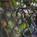 Bohemian Stone Leather Wrap Beads Bracelets for Women Men