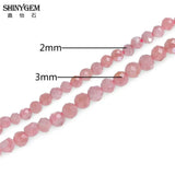 Faceted Rhodochrosite Stone Beads 2mm/3mm Natural Argentina Stone