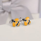 SHINYGEM Bee Drop Earrings Sterling Silver Craft Jewelry