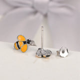 SHINYGEM Bee Drop Earrings Sterling Silver Craft Jewelry