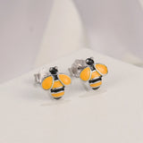 SHINYGEM Bee Drop Earrings Sterling Silver Craft Jewelry