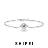925 Silver VVS1 Moissanite Bracelet for Women