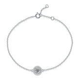 925 Silver VVS1 Moissanite Bracelet for Women