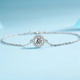925 Silver VVS1 Moissanite Bracelet for Women