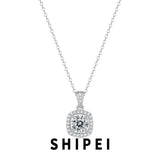1CT D Moissanite Diamond Gemstone Necklace Pendant