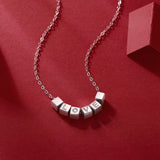 D Moissanite Diamond 925 Silver LOVE Pendant Necklace