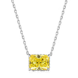 925 Silver Sapphire Necklace for Women