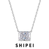 925 Silver Sapphire Necklace for Women