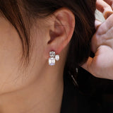 925 Sterling Silver Sapphire Gemstone Ear Studs Earrings