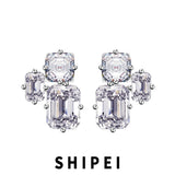 925 Sterling Silver Sapphire Gemstone Ear Studs Earrings