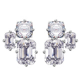925 Sterling Silver Sapphire Gemstone Ear Studs Earrings