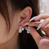 925 Sterling Silver Sapphire Gemstone Ear Studs Earrings