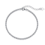 925 Silver Oval Sapphire Tennis Bracelet for Women